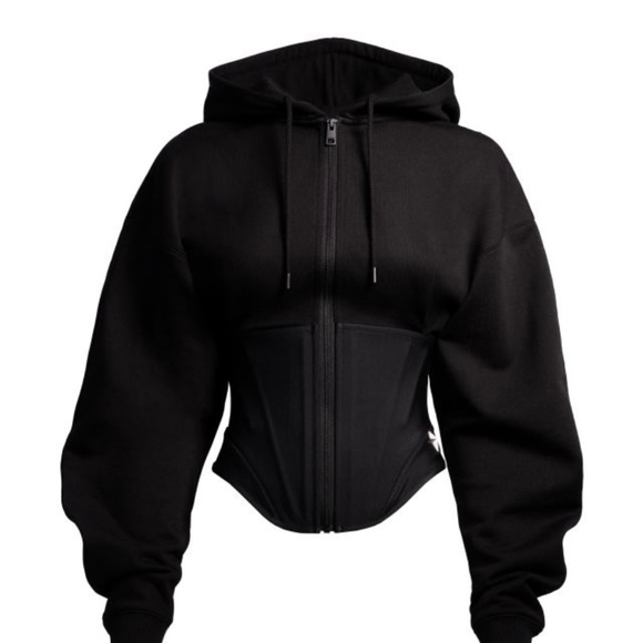 Mugler H&M Corset-Waist Hooded Jacket - Picture 2 of 5